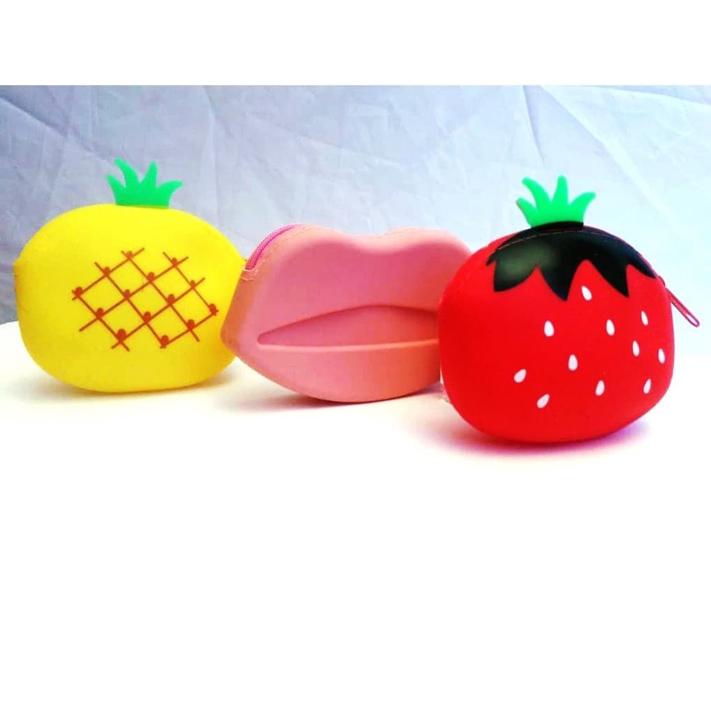 Carteira Bolsa Para Mão Feminina De Silicone Ecológico Porta Moeda Feminina