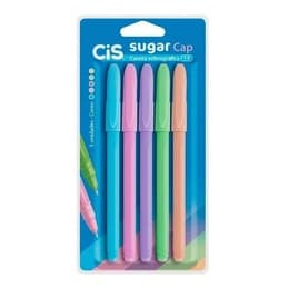 8 Estojos C/ 5 Canetas Esferográfica Cis Sugar