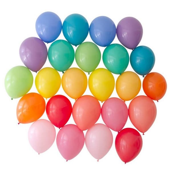 Kit 50 Balão N 6,5 Latex Bexiga Decoraçao Festa - 9 Cores