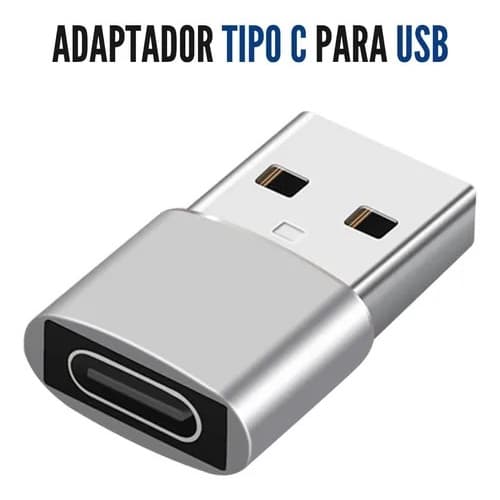 Adaptador Type-c Fêmea Para Usb Macho Conversor Prático