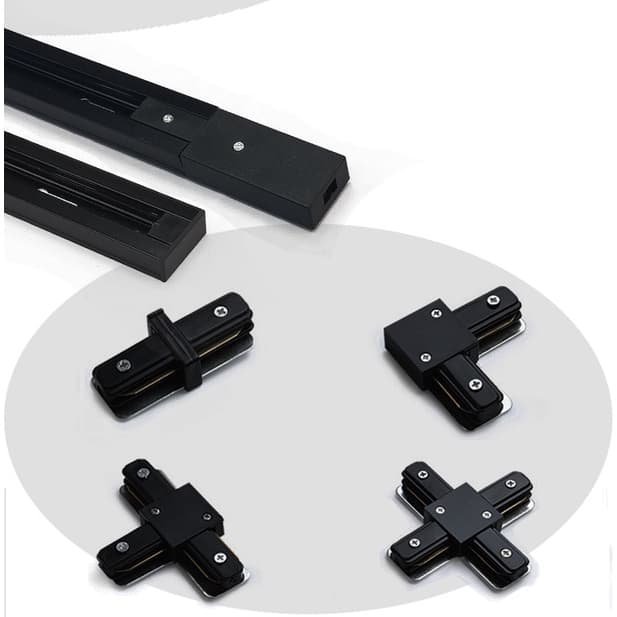 Conector Para Emendar Trilho Eletrificado, Forma de L 90°, Reto180° , T 240° e X360°.