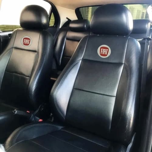 Capa De Banco 100% Couro Fiat Grand Siena 2012 Até 2021