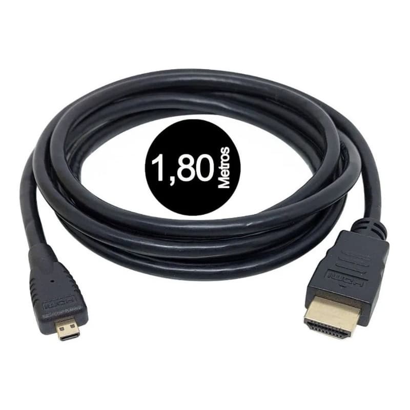 Cabo Qualidade Canon Hdmi Micro-d Para Nikon L840 B600