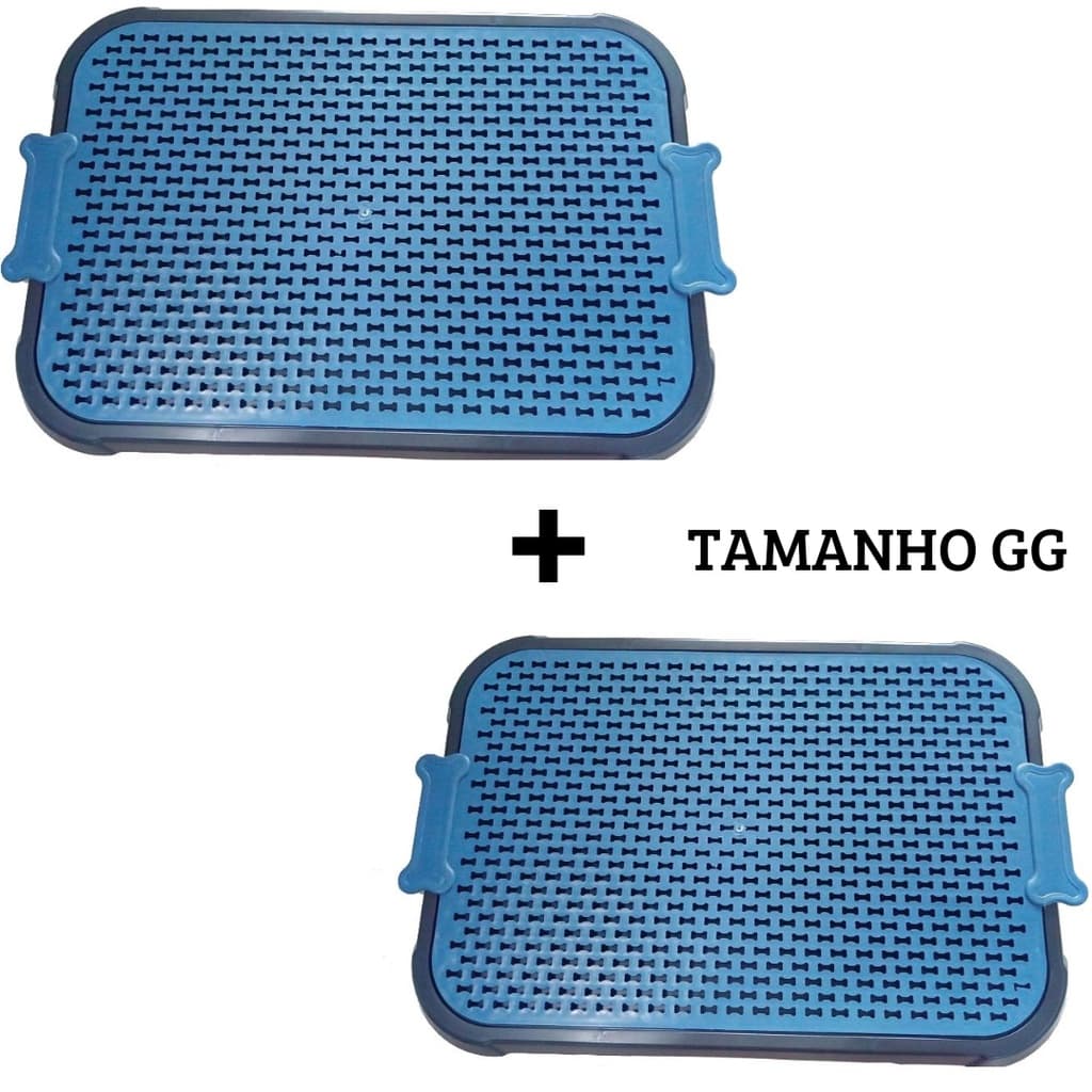 Kit 02 Tapete Higiênico Sanitário Canino Xixi Pet Banheiro Gigante
