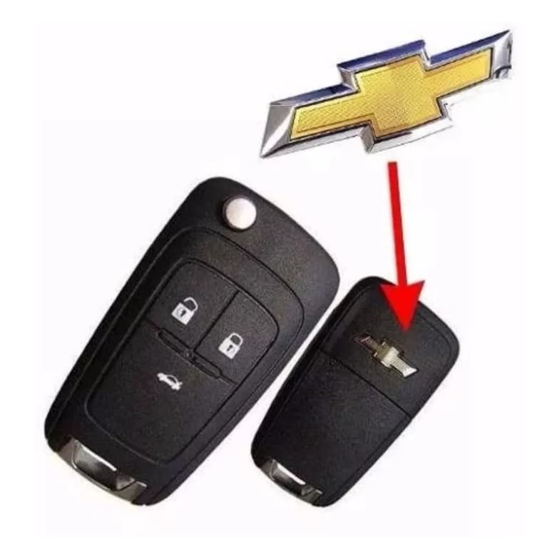 Emblema Logotipo para chave Chevrolet Dourado Onix Cruze Cobalt Spin