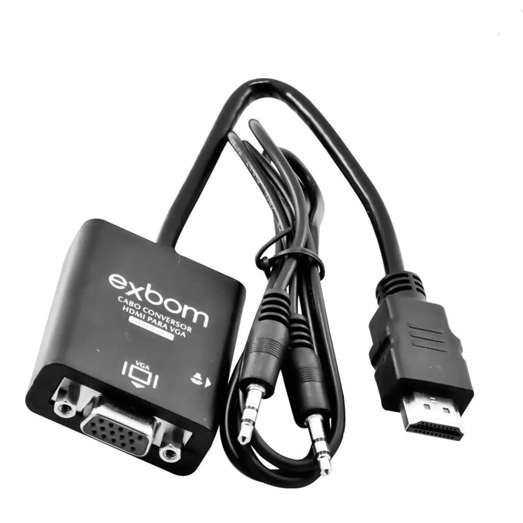 Conversor Hdmi Para Vga com Som Exbom