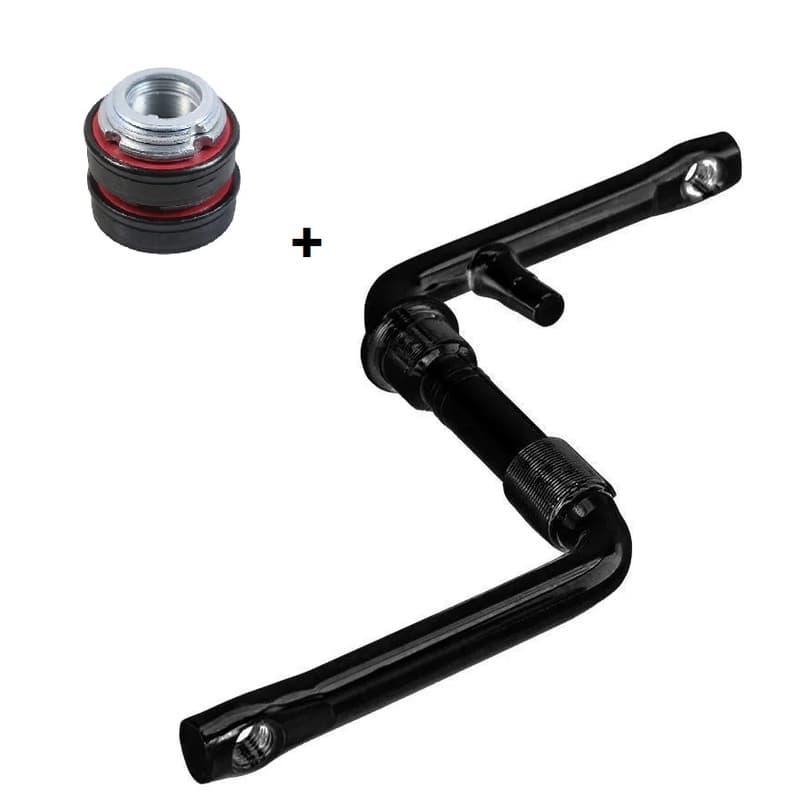 KIT MOVIMENTO CENTRAL ROLAMENTO C/ PEDIVELA P/ BICICLETA ARO 26