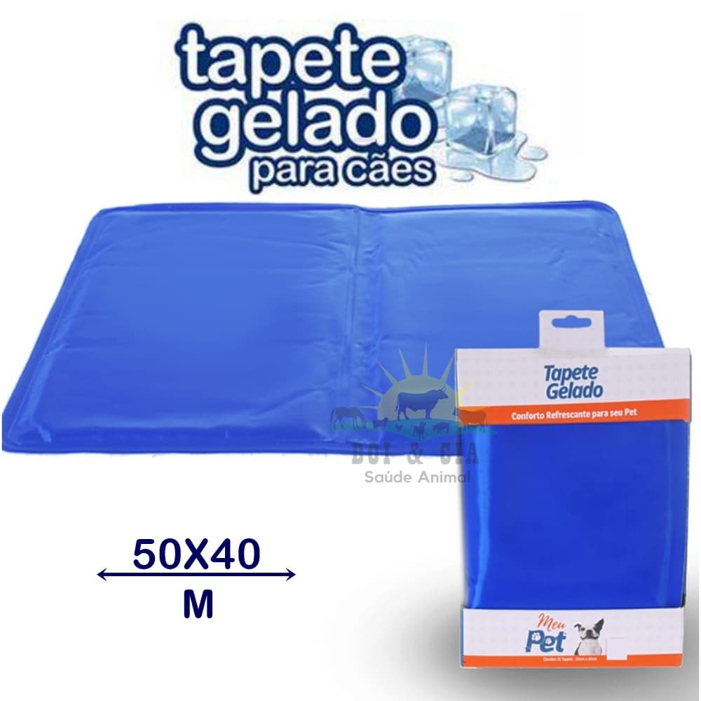 Tapete Refrescante Gelado Para Cachorro Gato Cão M - Meu Pet