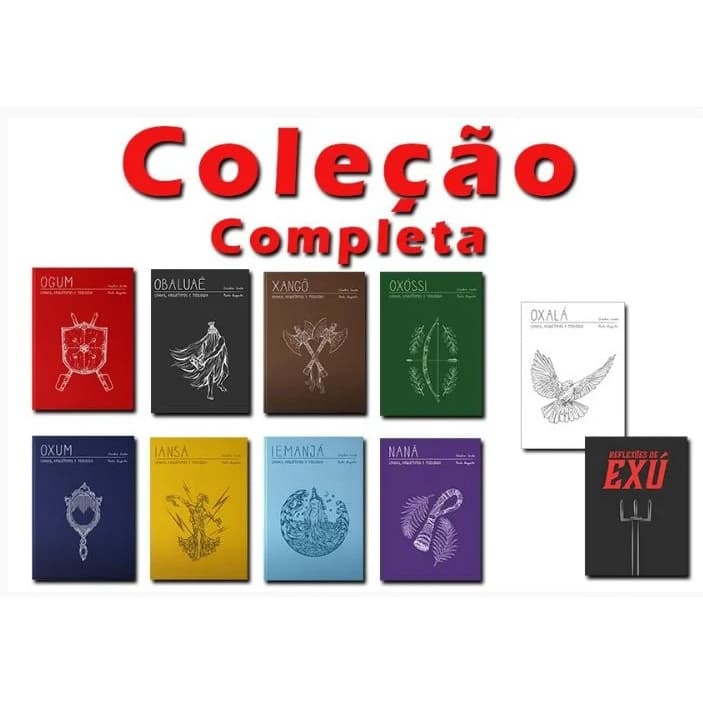 Orixás - Kit Com 9 Livros + Reflexões de Exú