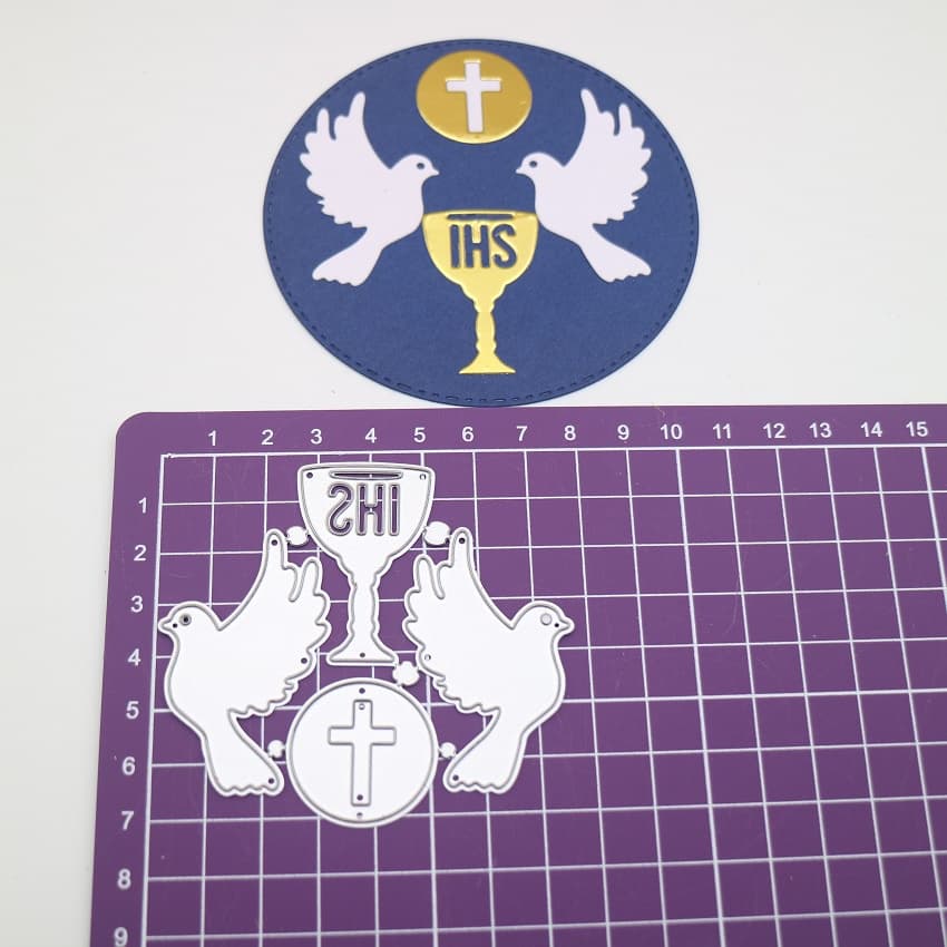 Artesanato IHS Corte De Metal Matrizes Papel Alto Relevo Stencil Faça Você Mesmo Scrapbooking Forma De Pomba De Paz Cartão De Boas Festas Cortes