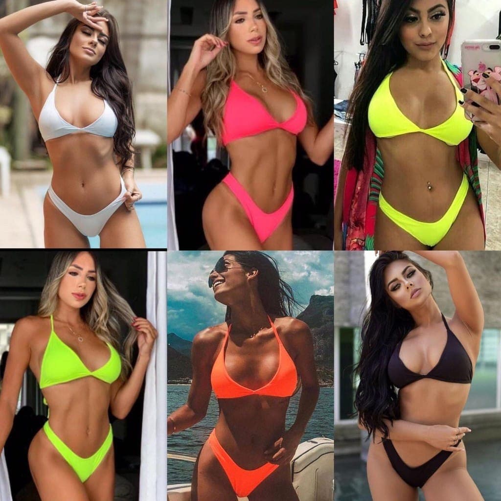 Biquini Aviador Asa Delta Com Bojo Feminino Moda Praia Verão Tendencia (Inova Stilo)