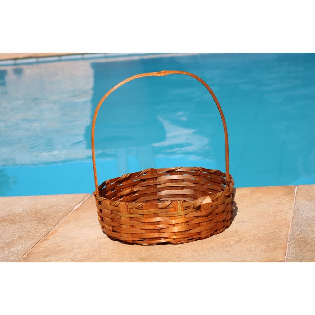Cesta Fraldeira de Bambu para Café da Manhã (20cm, 25cm, 30cm)