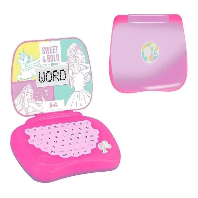 Laptop Infantil Barbie Bilingue - Rosa - Candide 1812