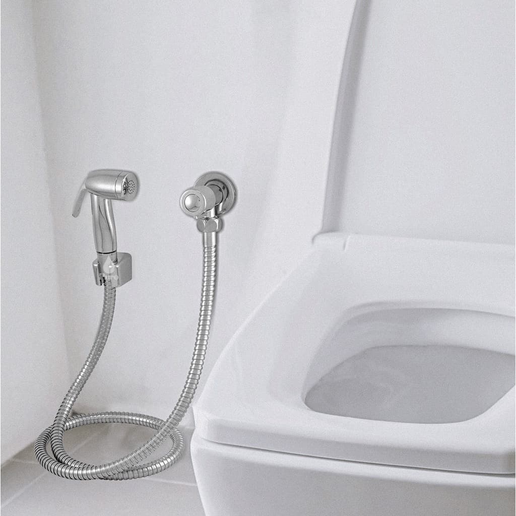 Ducha para Banheiro Higiênica Chuveirinho Abs 1/4 de Volta Completa