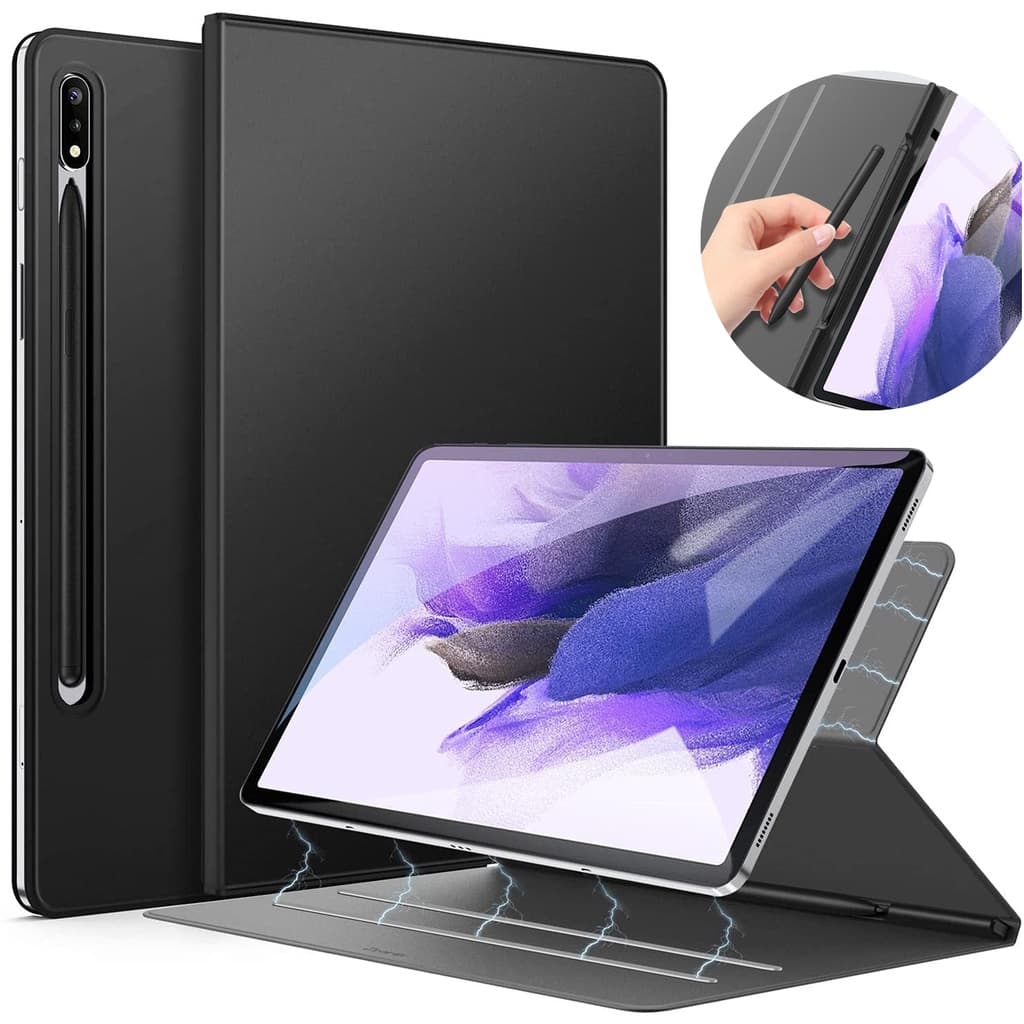 Capa Magnética Para Tab S10 FE Plus 2025 , +/S9 S8 S7/S7 + , Flip Ultrafina Com Suporte Caneta Auto Wake/Sleep Galaxy/S8