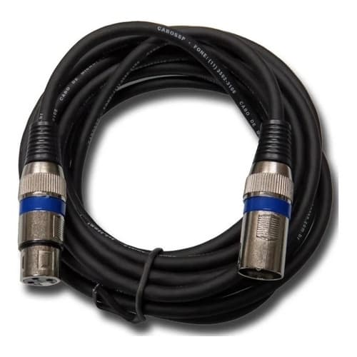 Cabo Microfone Dmx  Xlr Canon Balanceado 1 Metro