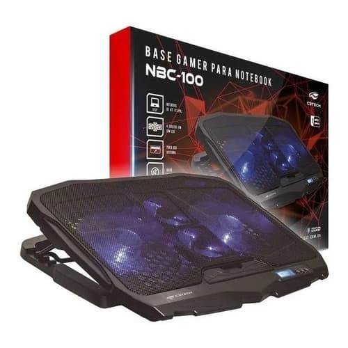 Base para Notebook NBC-100 C3T Gamer até 17,3" - Oferta de Fábrica