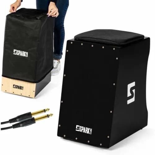 Cajon Natural ou Preto + Cabo + Capa