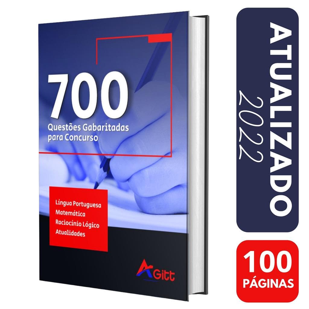 Apostila 700 Questoes Gabaritadas para Concurso Publico