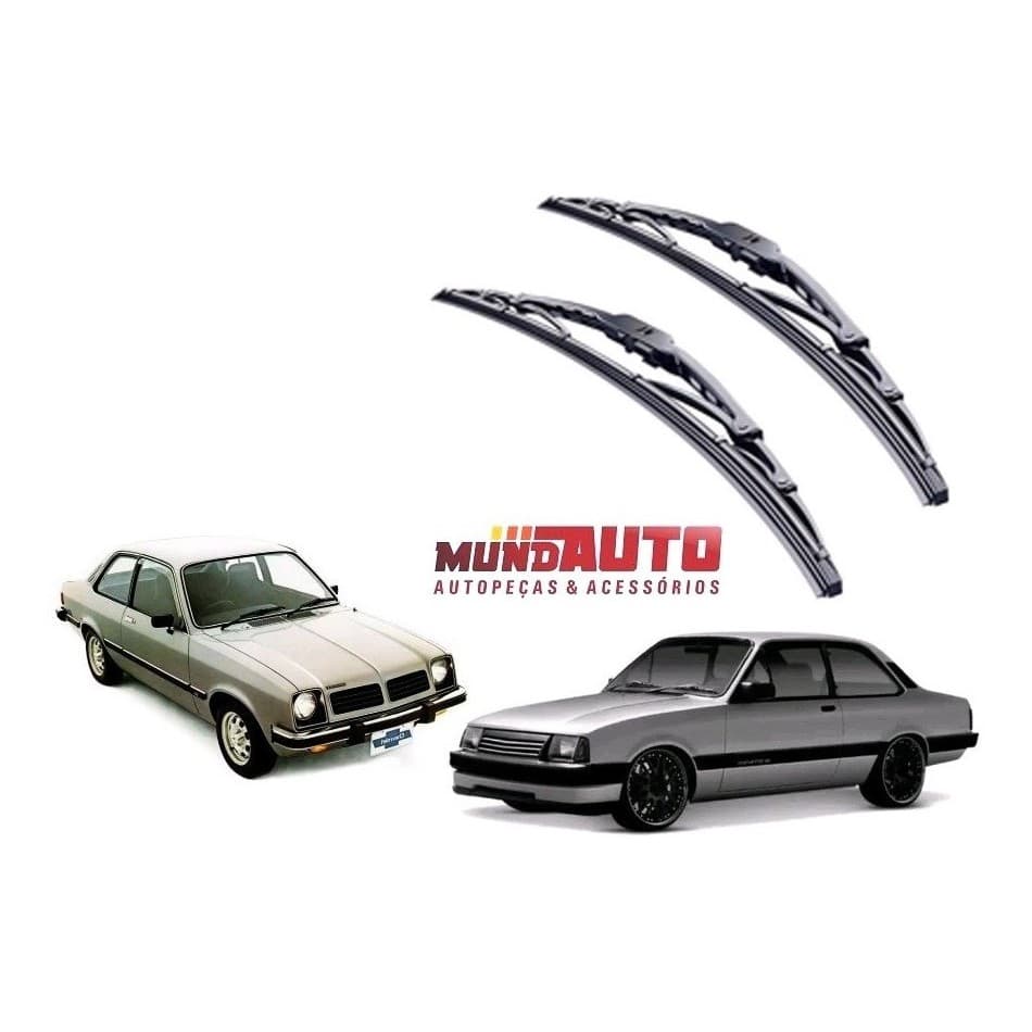 Par Paleta Palheta Ferro Limpador Parabrisa Chevette Chevy 500