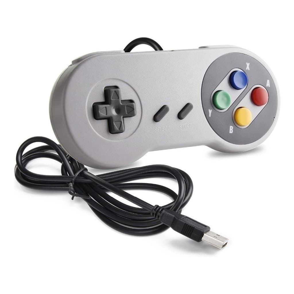 JOYSTICK CONTROLE PARA SUPER NINTENDO USB PC SNES