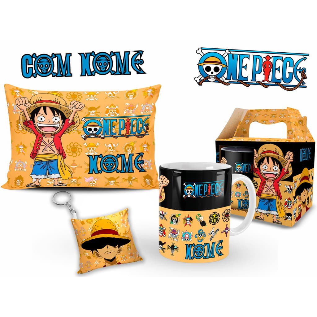 kit Personalizado One Piece Luffy com Nome