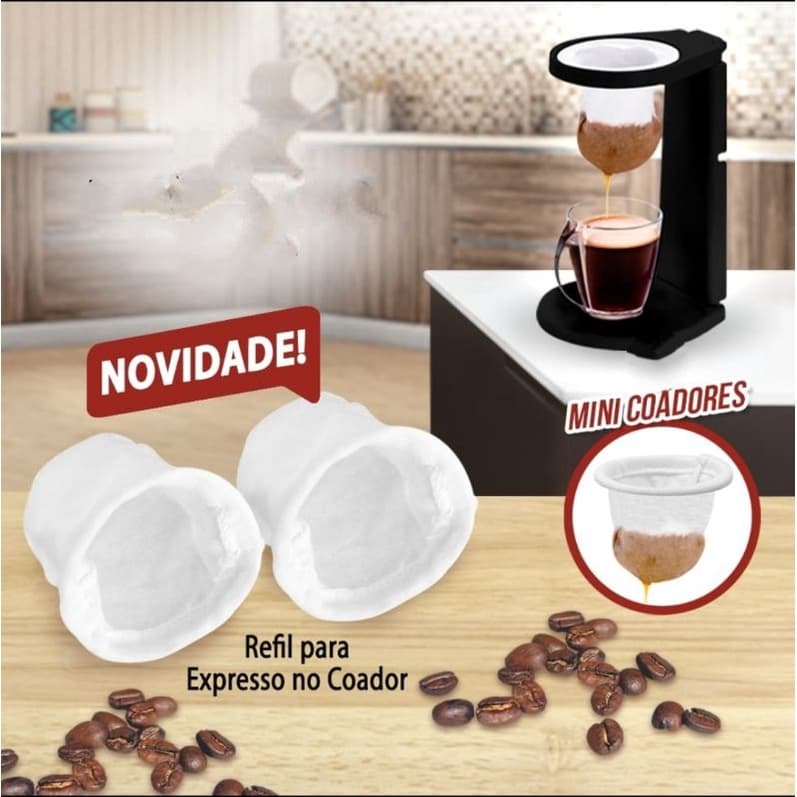 Mini Cafeteira Coador De Pano Café Individual Passador