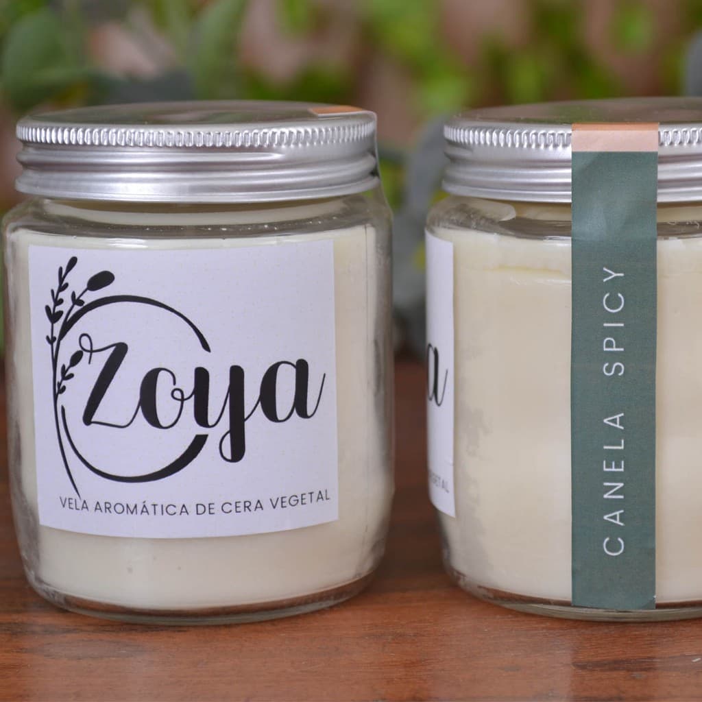 Zoya Vela Aromática Ecológica Aroma Canela Spicy 200g vela literária vela pote Zoya vela perfumada