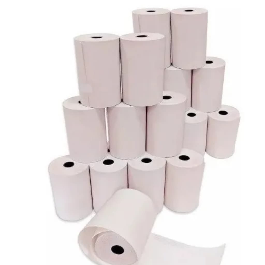 Bobina Termica 58x15 58 mm P/Maquina Cartão De Credito Palha C/50 Bobinas