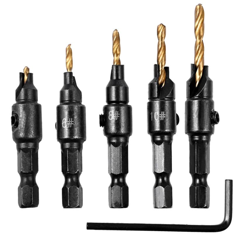 Brocas Escariadoras Kit Com 6 Peças - Brocas Escariadora