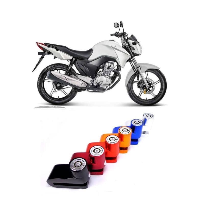 Cadeado Trava De Disco Freio moto Anti_furto Universal Trava de segurança