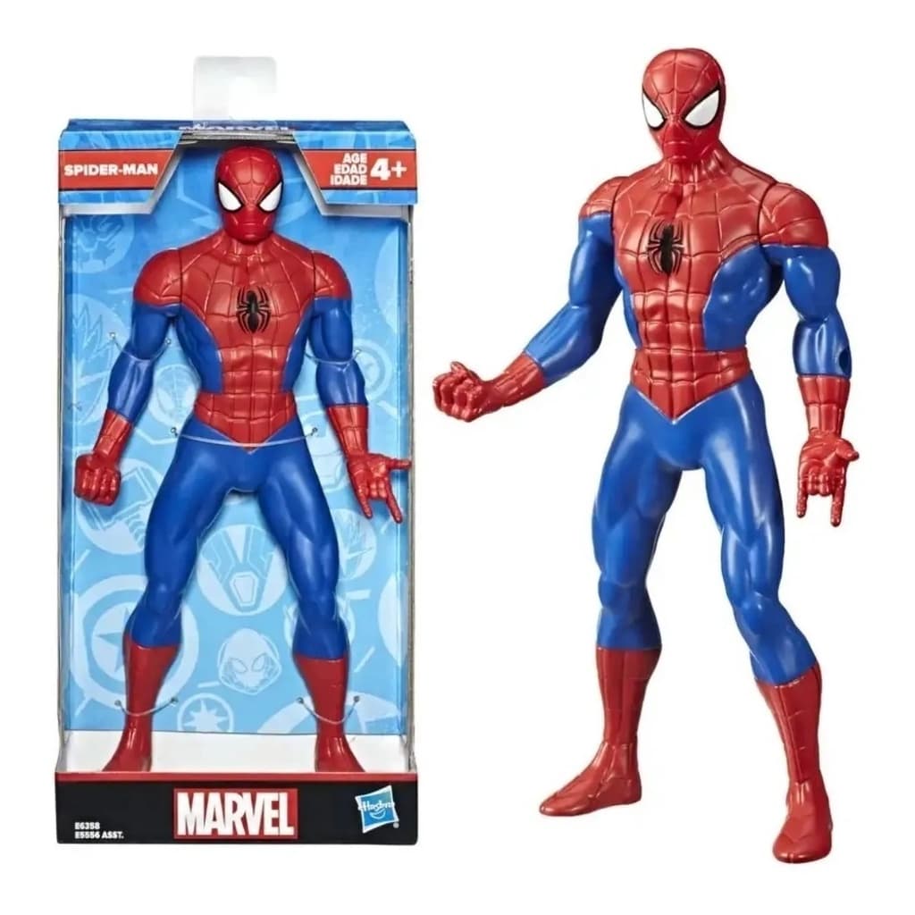 Homem Aranha Spider Man Boneco Original 24cm Hasbro Articulado Marvel Brinquedo Colecionável E6358 Menino