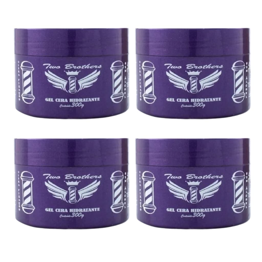 Kit 4 Gel Cera Hidratante ou Cola Forte/Alta Fixação Two Brothers 300g