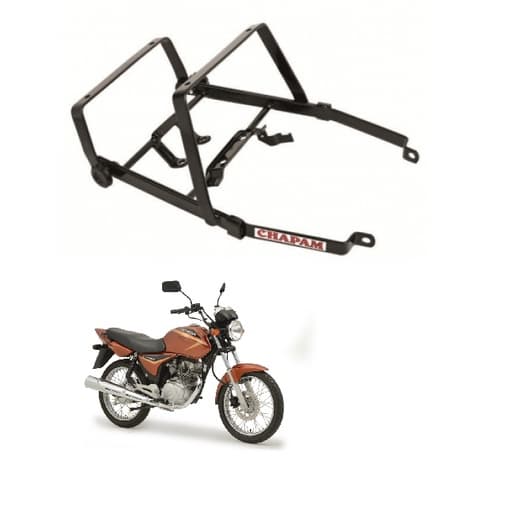 Suporte de Baú motoboy trilho bau motofrete para moto motocicleta honda Titan 150 2004 até 2008 Chapam aço