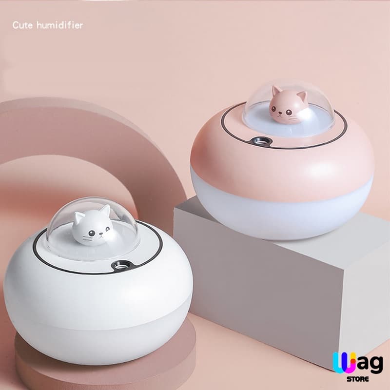 Umidificador de ar, purificador de ar de gato OVNI aromaterapia com design