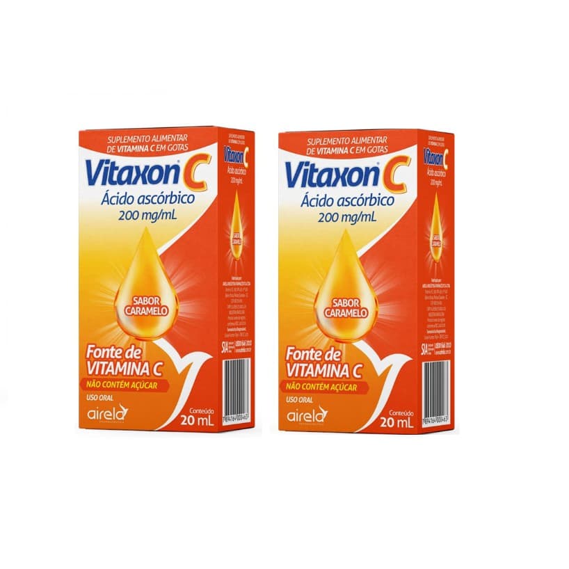 Kit com 2 Vitaxon C vitamina C Airela 200mg/ml gotas 20ml
