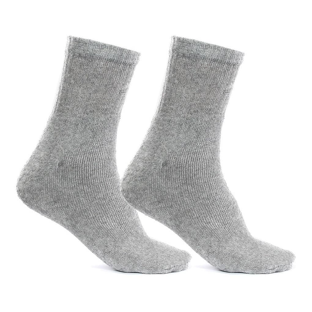 Kit 12 Pares Meia Masculina Cinza Algodão Atacado Revenda