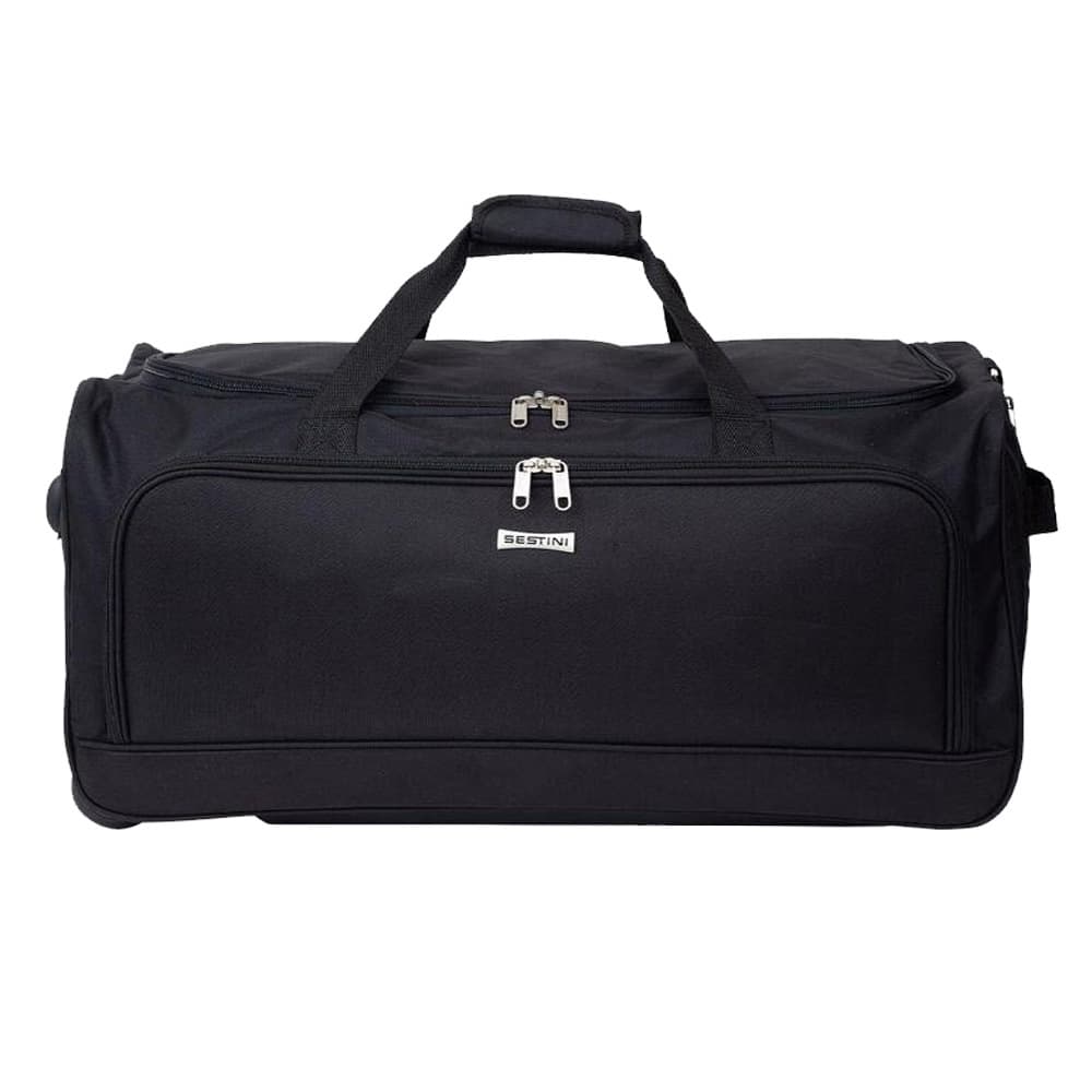Bolsa Sacola Com Carrinho Média Preta Sestini