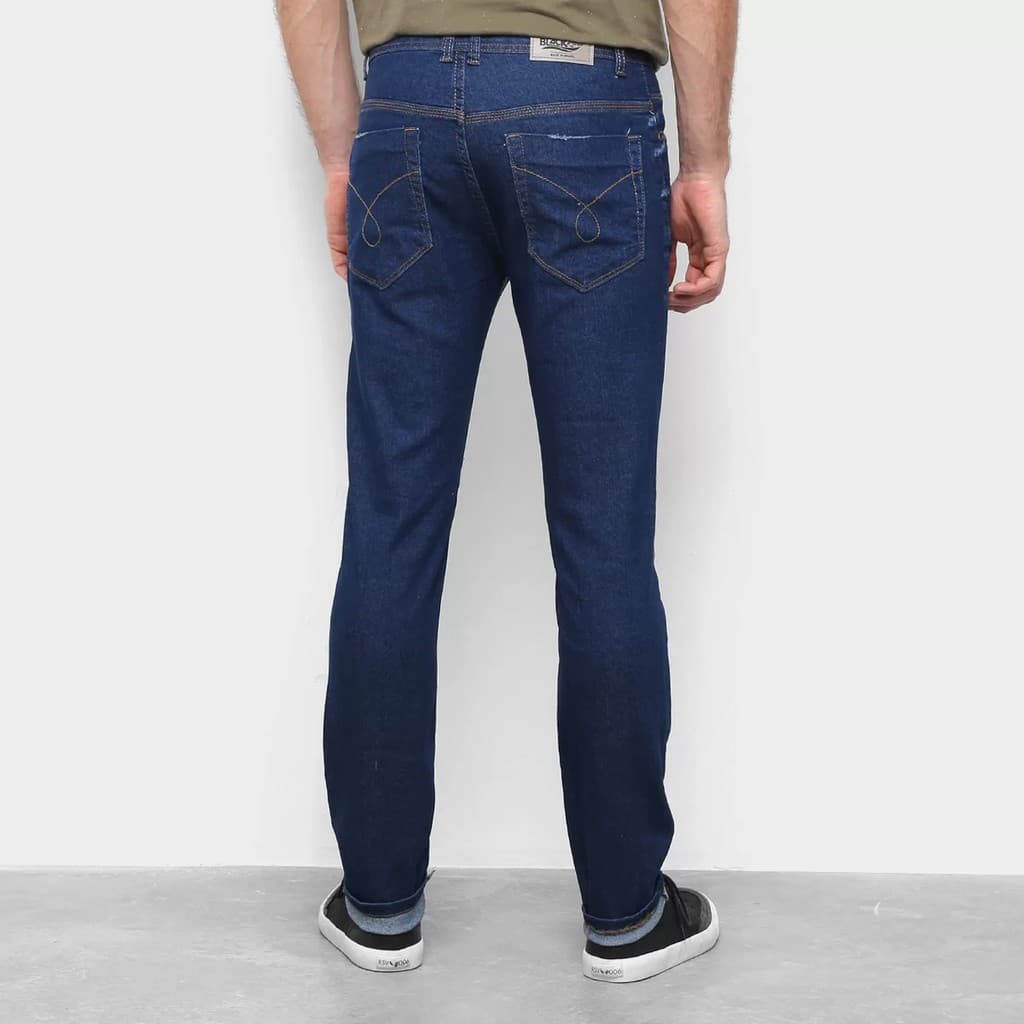 Calça Masculina Jeans Tradicional calca Country Reta Elastano