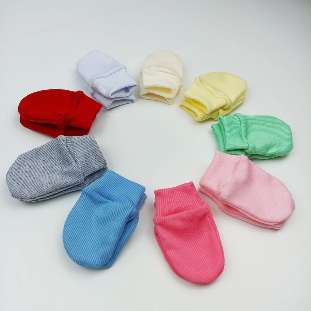 Kit c/ 6 pares de Luvinha para Bebê Recém Nascido Maternidade