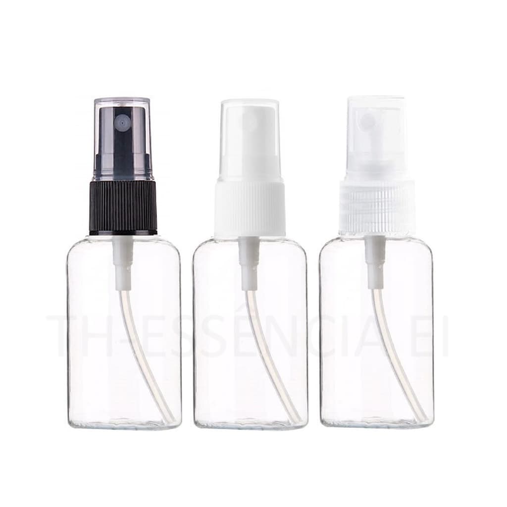 50 Frasco Pet 30ml Oval Com Válvula Spray
