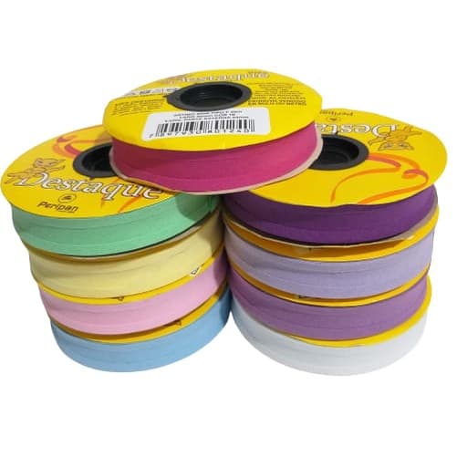 Viés Peripan 100% Algodão Largo 35mm Peripan - 20 metros PROMOÇÃO