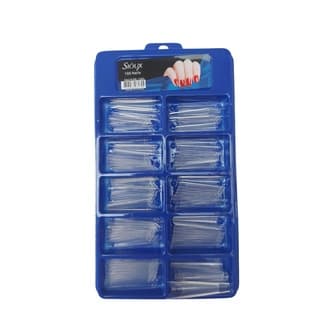 Tips Bailarina com curvatura C Transparente Sioux 100un