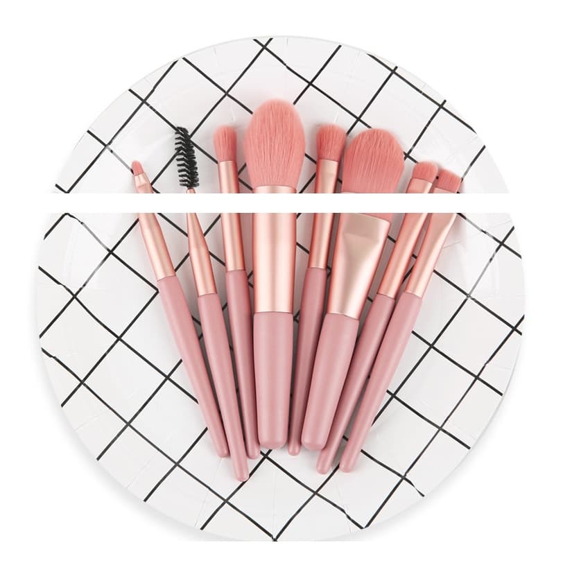 kit 8 pçs conjunto de pincéis de maquiagem