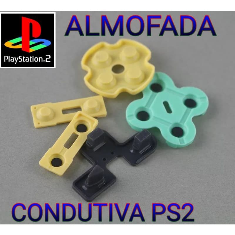 BOTÃO ALMOFADA DE BORRACHA CONDUTIVA PS2