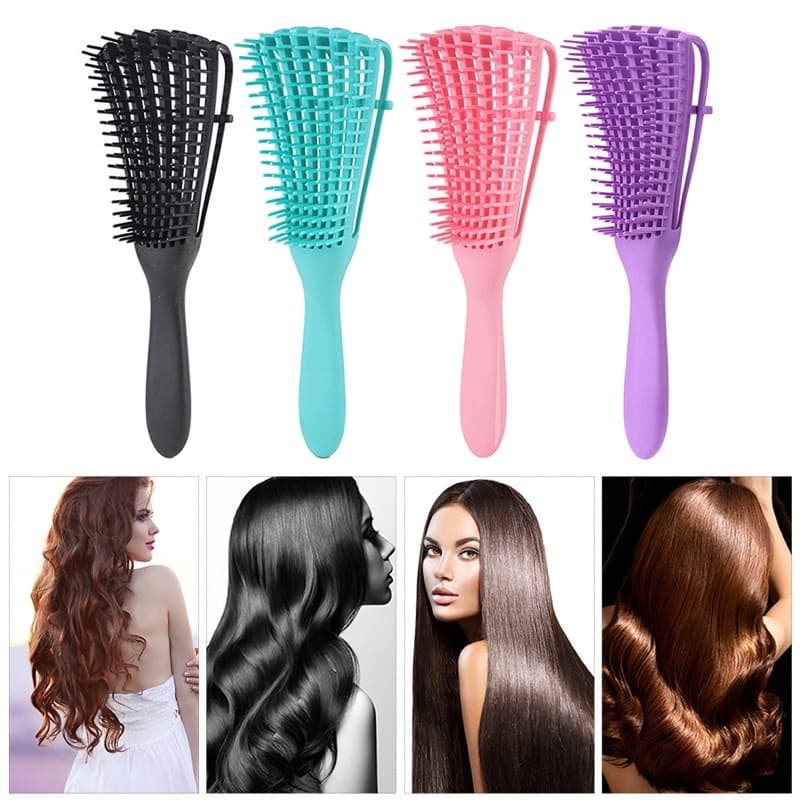 Pente De Cabelo Desembara Ar Polvo Escova De Cabelo Para Cabelos Cacheados Pente De Massagem
