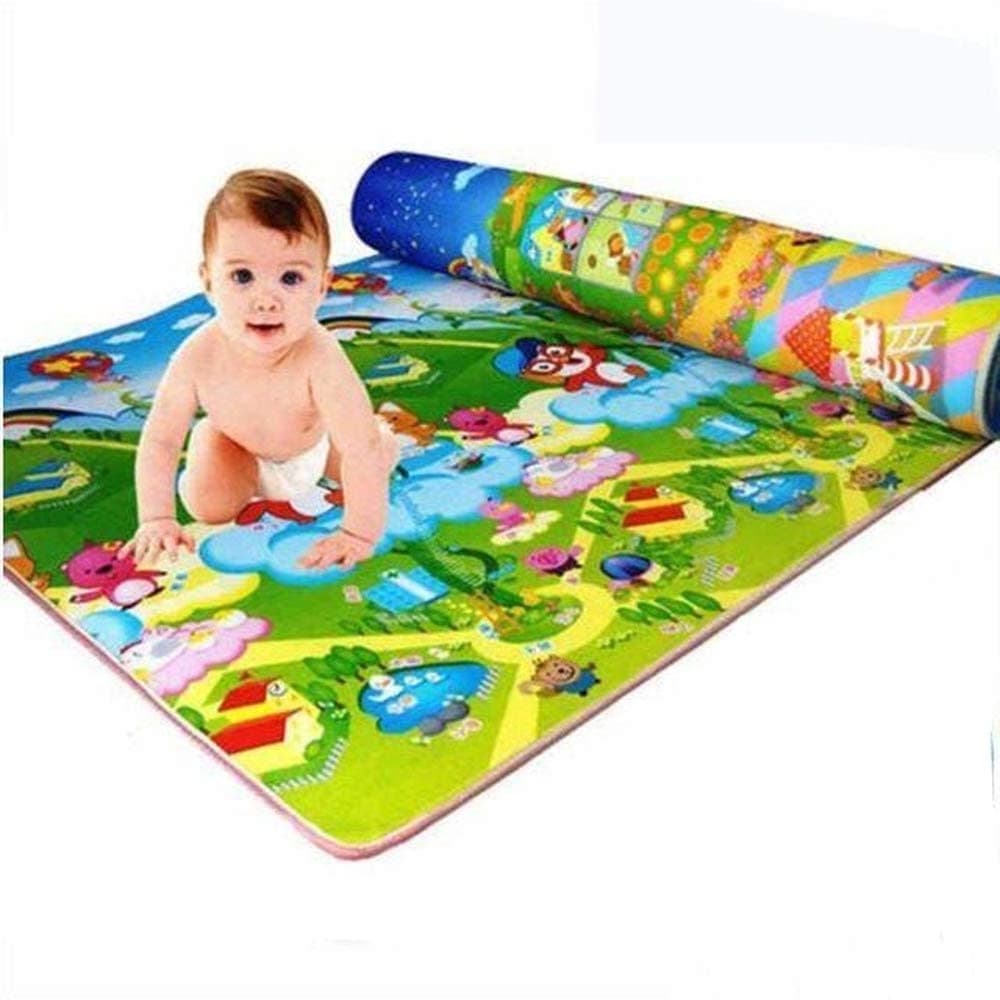 Tapete Atividades Infantil 180x120 Colorido Emborrachado E Térmico Com Bolsa Para Transporte Centro De Atividade Bebes Crianças