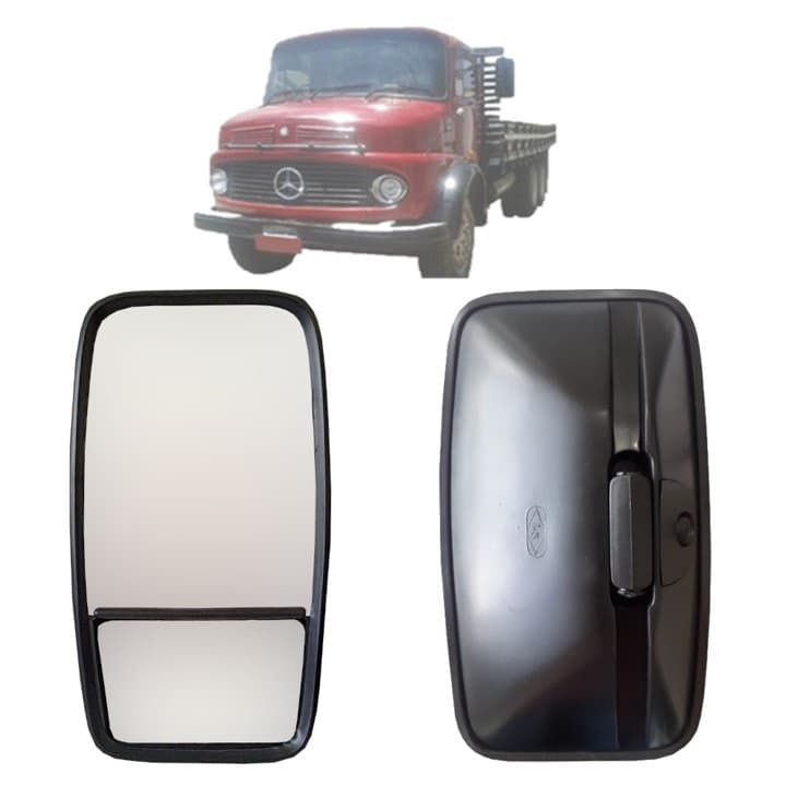 Espelho Retrovisor Bipartido Grande Caminhão Mb 1113