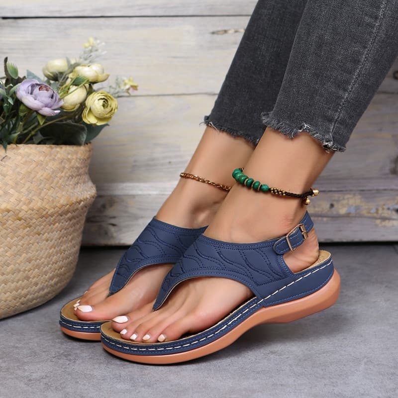Sandálias Femininas Plataforma Dedo Fechado Sapatos Casuais Leves Plus Size Shoes
