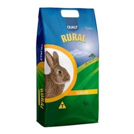 Ração para Coelho e Porquinho da Índia Roedores Qualy Rural - Embalado a  3kg Granel